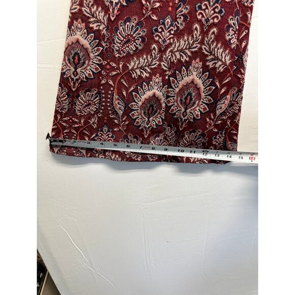 ANTHROPOLOGIE Damask Jacquard Flare Pants Multicolor Size US 14 - Picture 5 of 9